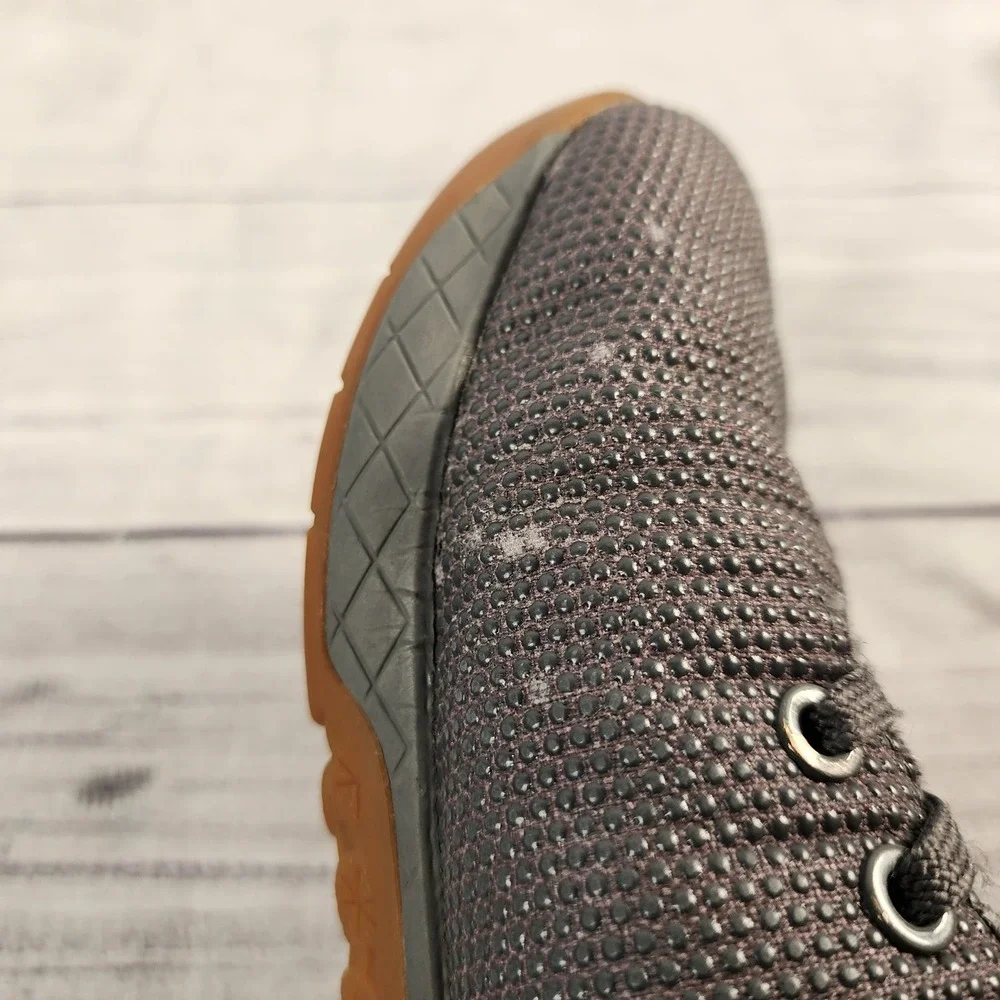 NOBULL SuperFabric Trainer Grey Gum Sole Womens 8.5 Mens 7 Cross Training Shoes